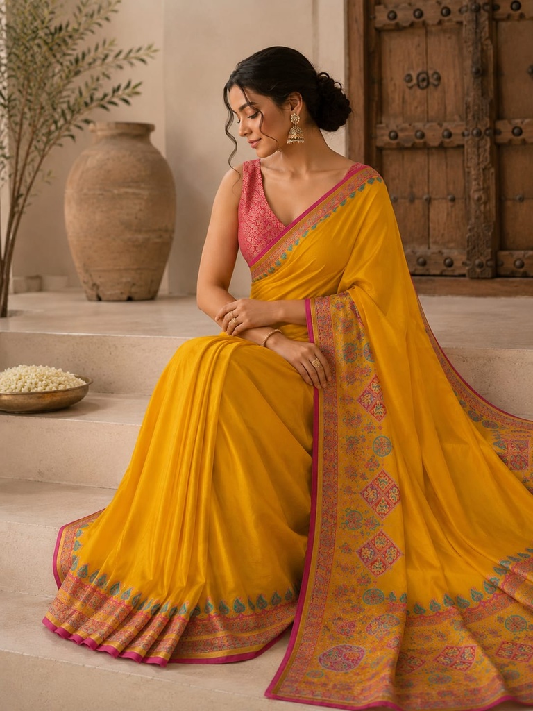 Royal Pashmina Festive Saree